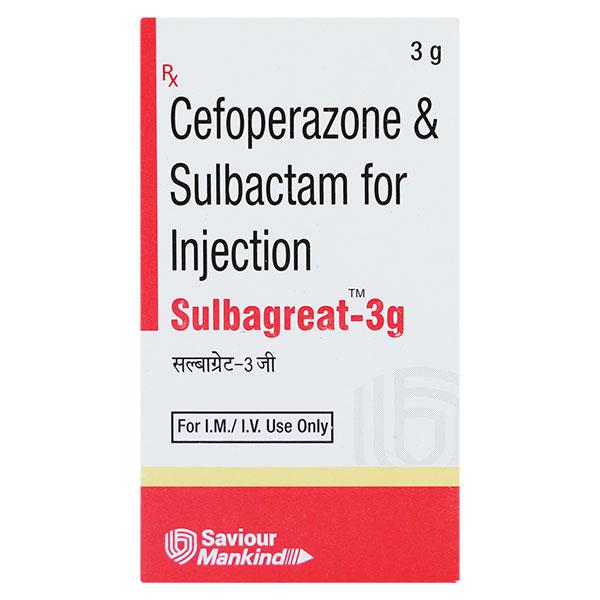 Sulbagreat 3 Gm Injection