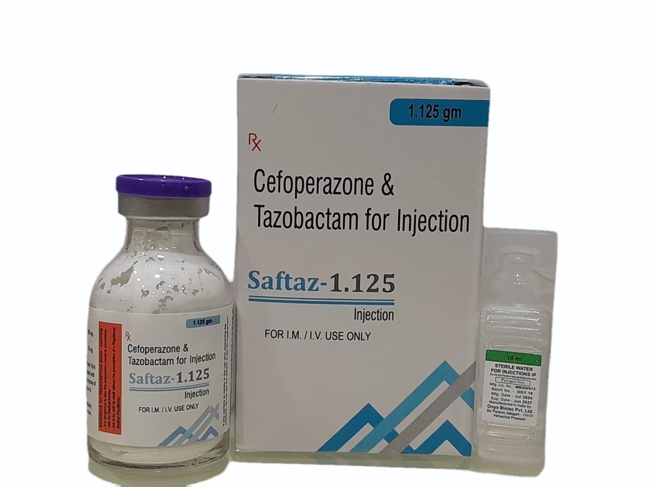 CEFOPERAZONE AND TAZOBACTAM 125 Mg and 10 ml  INJECTION