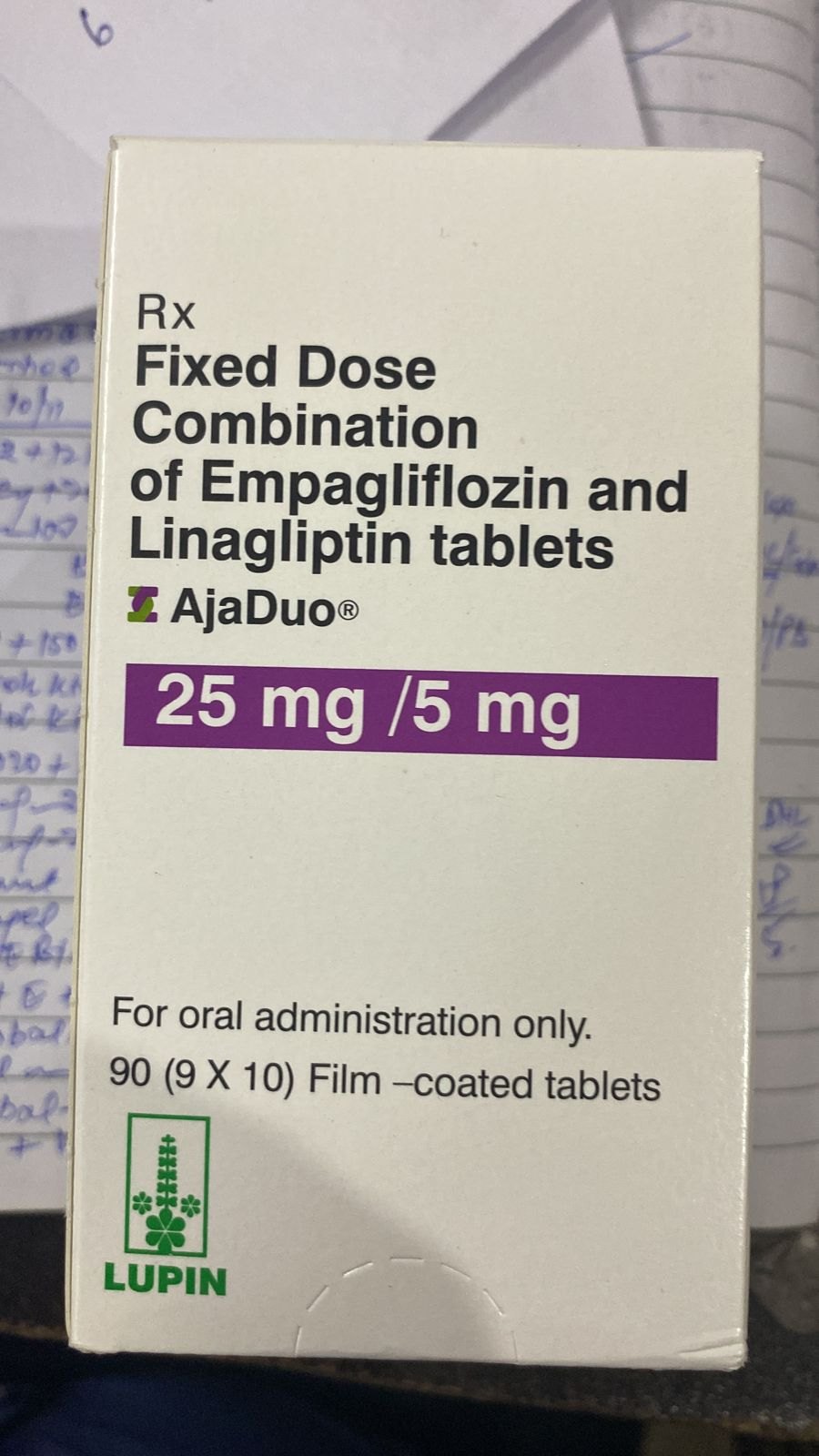 EMPAGLIFLOZIN AND LINAGLIPTIN 25 GM TABLETS