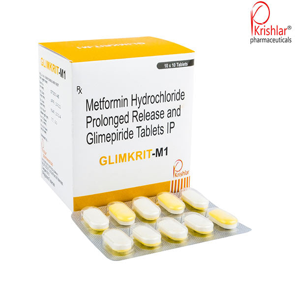 METFORMIN HYDROCLORIDE PROLONGED-RELEASE AND GLIMEPIRIDE M1 TABLETS