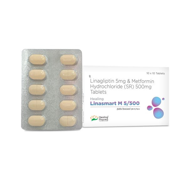 LINAGLIPTIN 5 MG and METFORMIN 500 MG TABLET