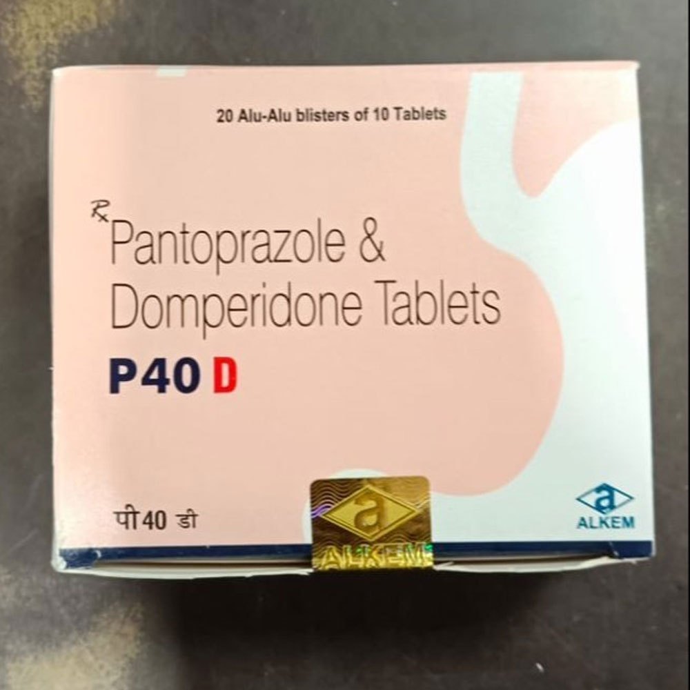 PANTOPRAZOLE AND DOMPERIDONE P40 D