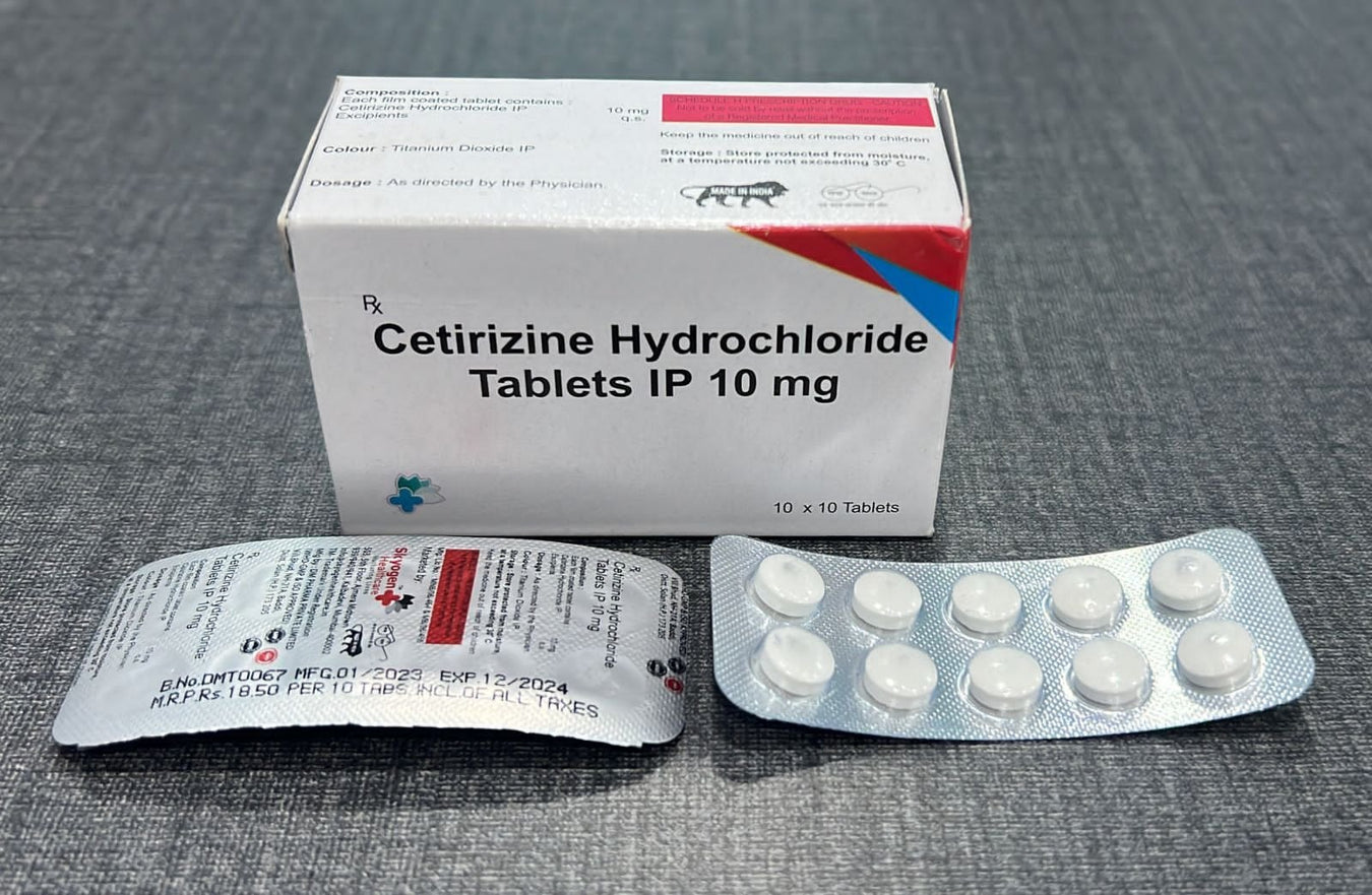 CETIRIZNE HYDROCHLORIDE 10 MG TABLETS