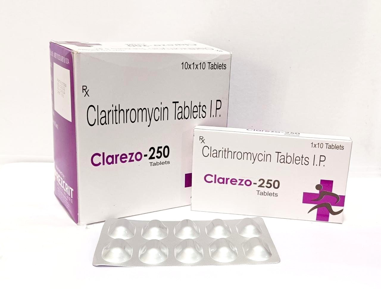 CLARITHROMYCIN 250 MG TABLETS