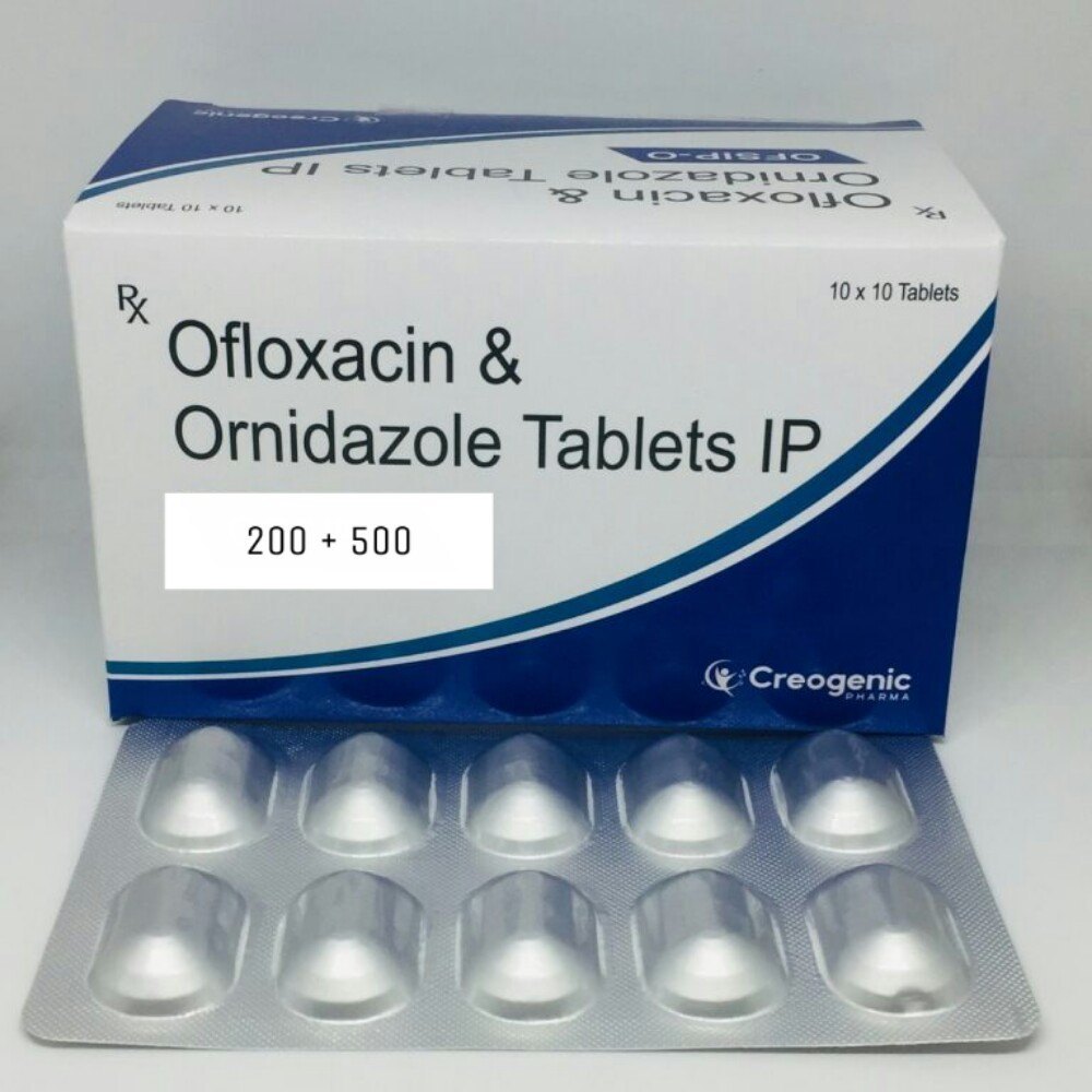 OFLOXACIN 200 MG ANDORNIDAZOLE 500 MG TABLETS