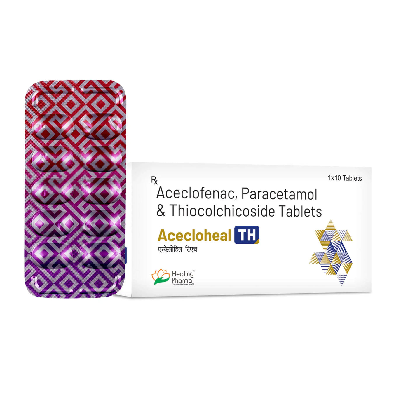 Aceclofenac 100 Mg + Paracetamol 325 Mg + Thiocolchicoside 4 Mg