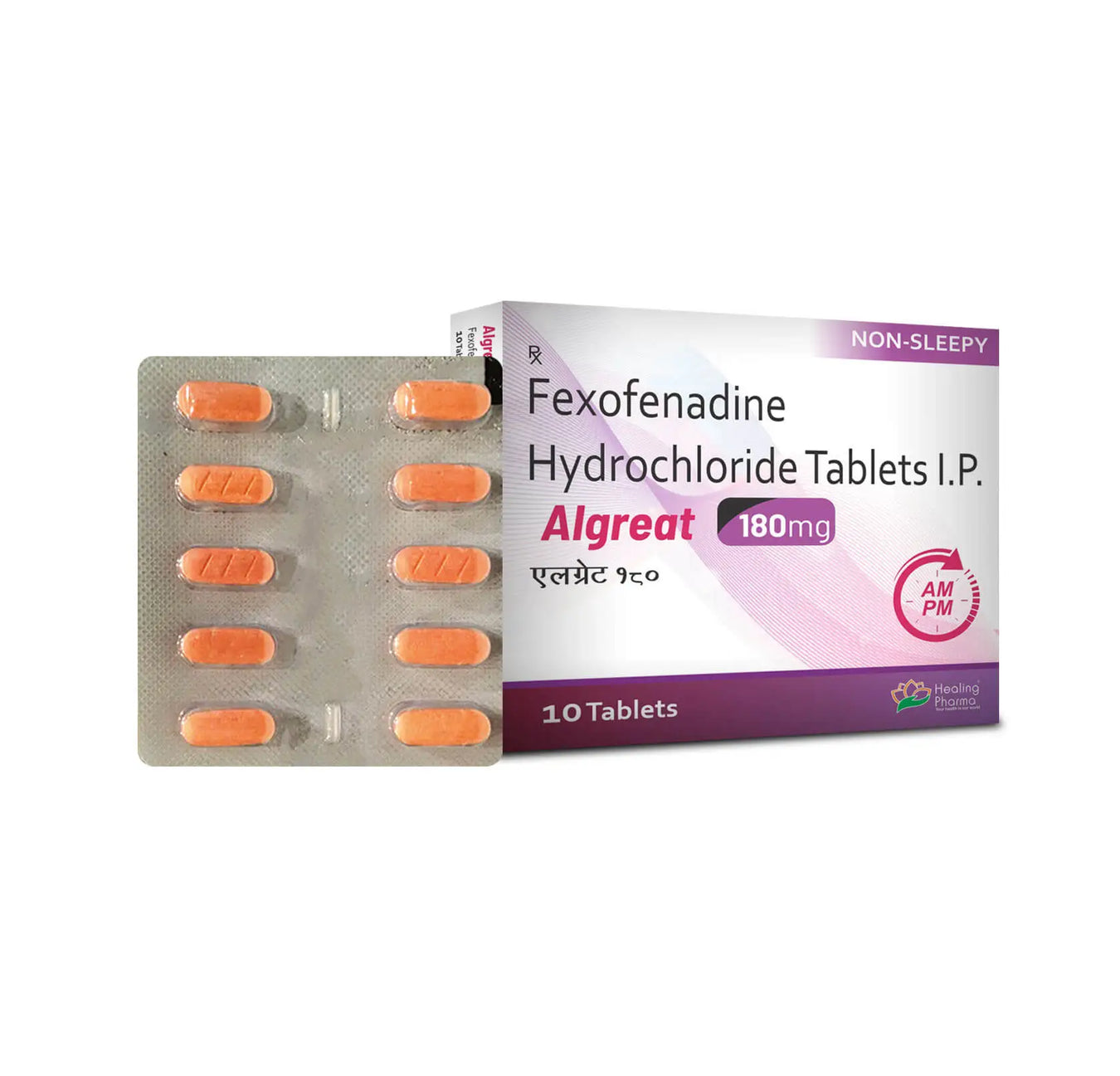 Fexofenadine Hydrochloride 180mg Tablet
