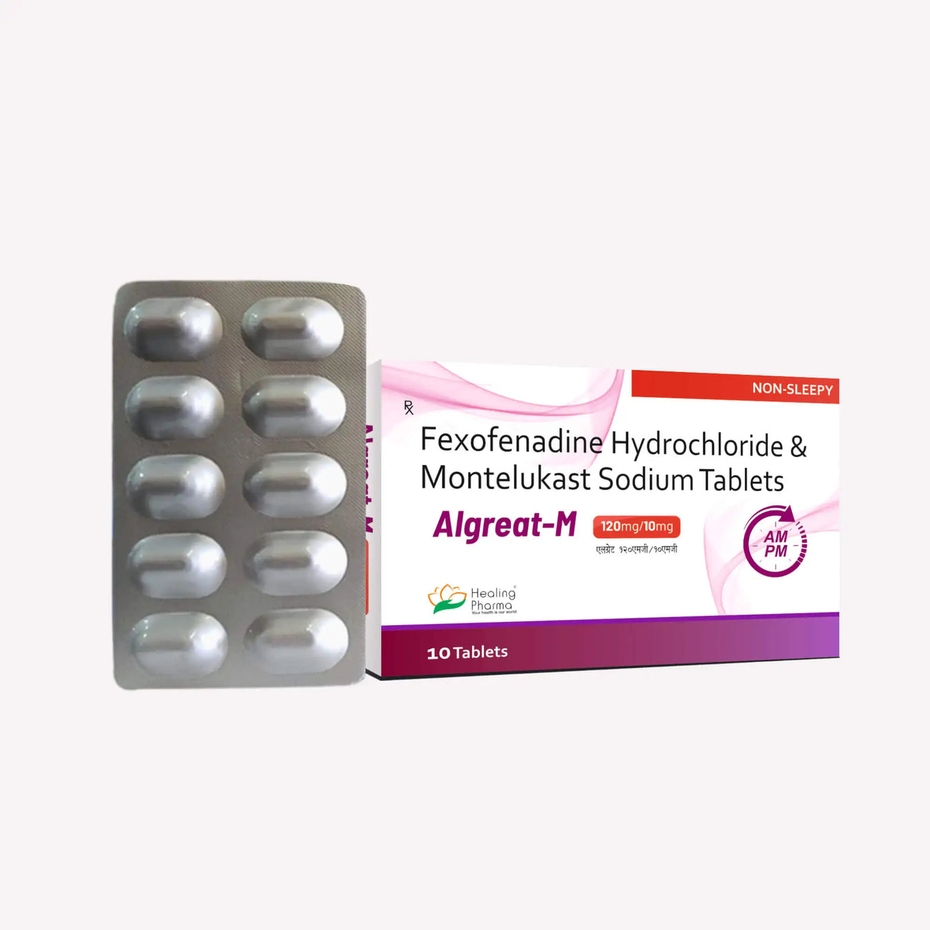 Fexofenadine Hydrochloride  120mg + Montelukast 10mg Tablets