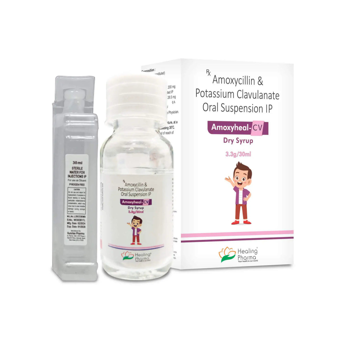 Amoxycillin 200mg + Clavulanic Acid 28.5mg / 5ml Suspension
