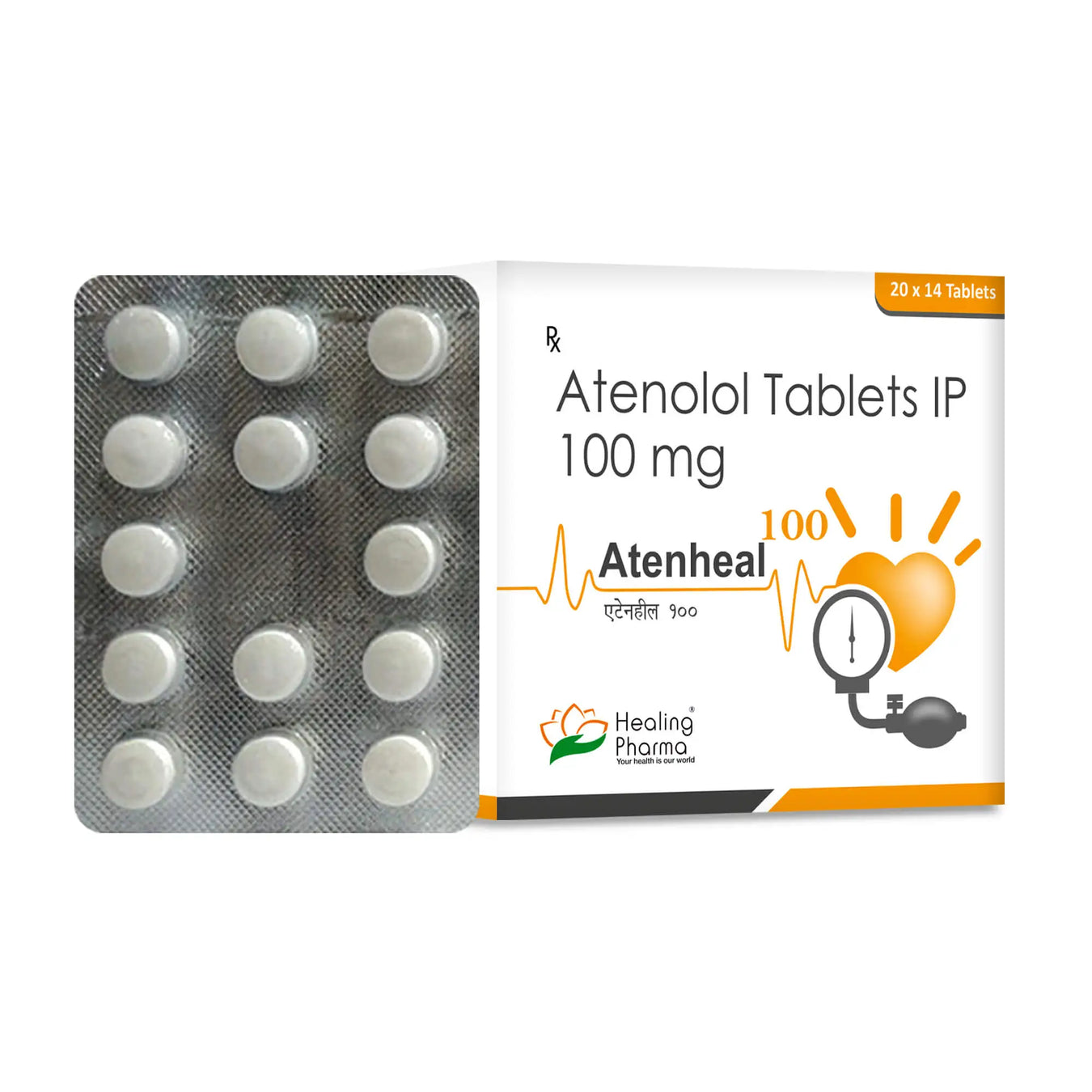 Atenolol 100 mg tablets