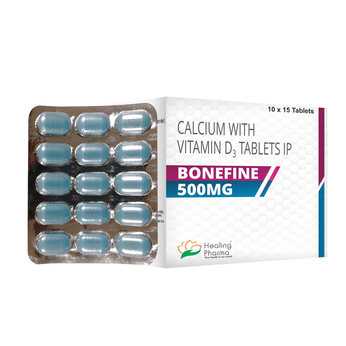 Calcium 500 mg + Vitamin D3 250 IU Tablets