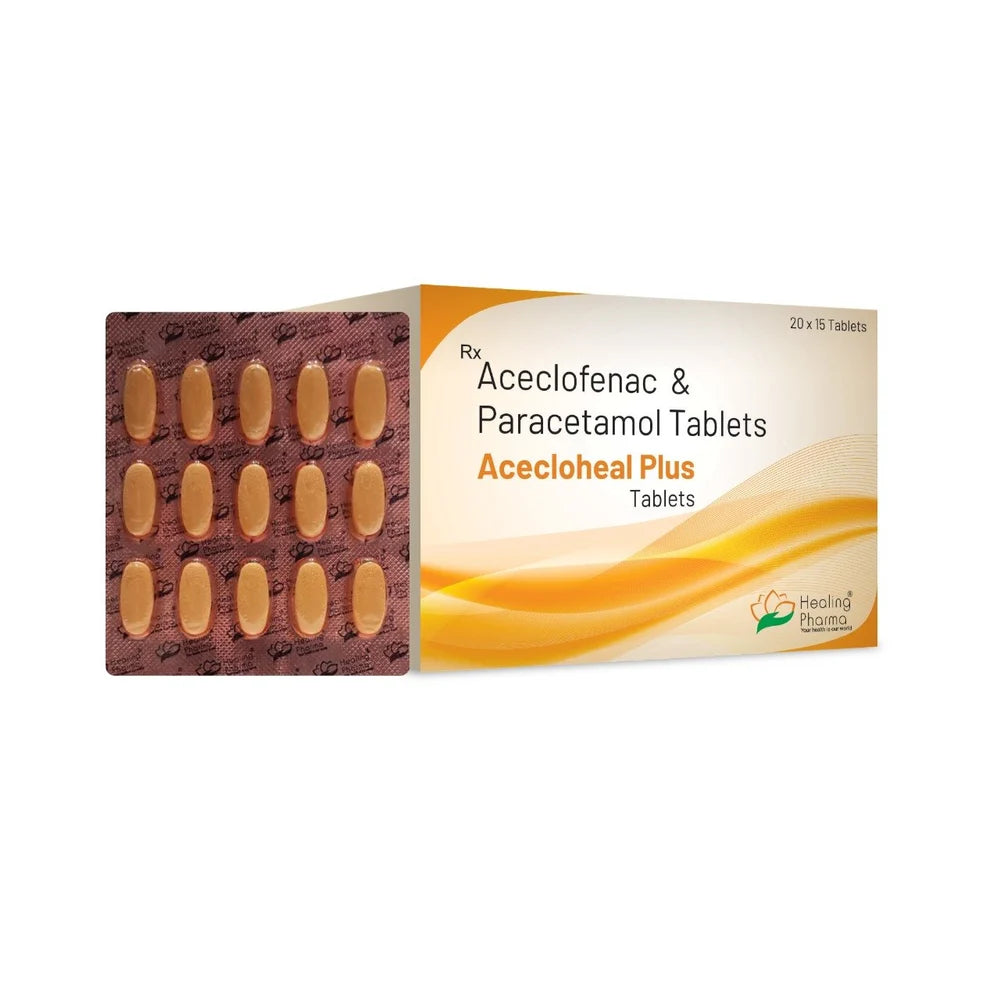 Aceclofenac 100 mg + paracetamol 325 mg tablets