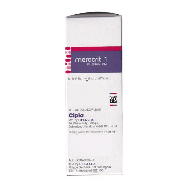 MEROCRIT 1 GM INJECTION