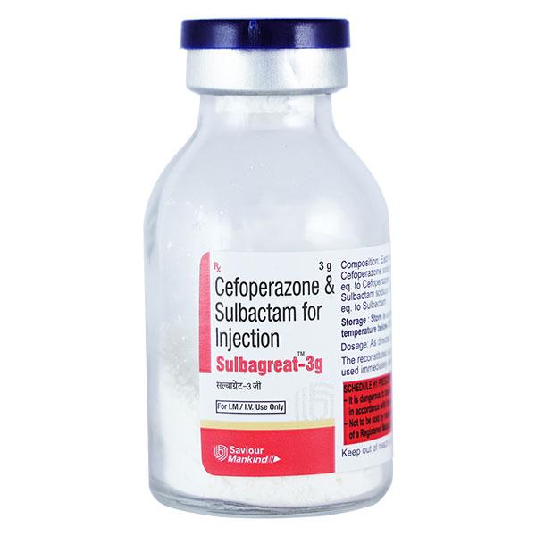 Sulbagreat 3 Gm Injection